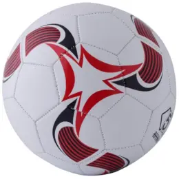 Striker Soccer Ball White-Red Back